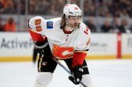 Jaromir Jagr in action during Calgary Flames v Anaheim Ducks